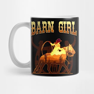 Barn Girl I Equestrian Pony Horse Fan Mug